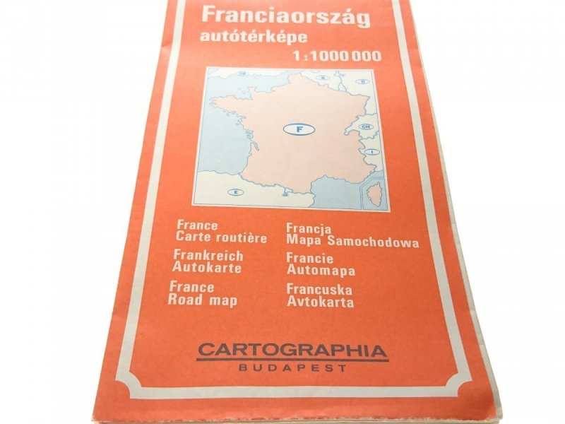FRANCE - FRANCJA MAPA 1987