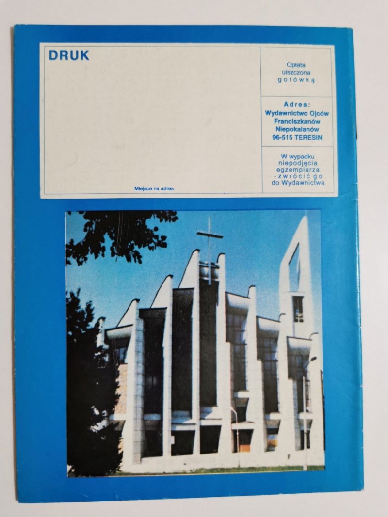 RYCERZ NIEPOKALANEJ NR 9 /399 WRZESIEŃ 1989 