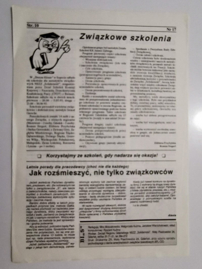 SOLIDARNOŚĆ NR 17/324 GDAŃSK LIPIEC 1993