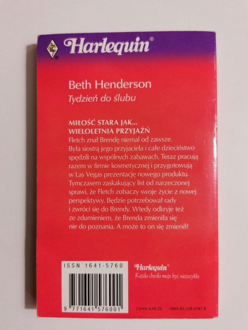 TYDZIEŃ DO ŚLUBU - Beth Henderson 2002