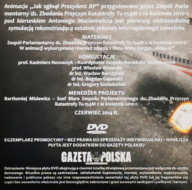 DVD. JAK ZGINĄŁ PREZYDENT RP