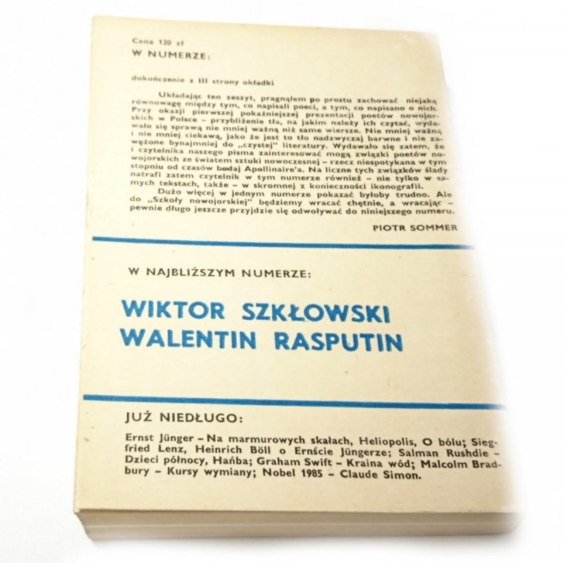 LITERATURA NA ŚWIECIE NR 7 (180) LIPIEC 1986