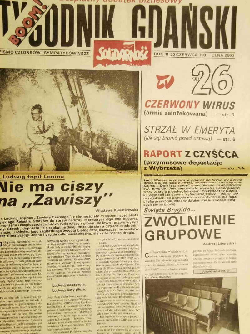 TYGODNIK GDAŃSKI ROK III 30 CZERWCA 1991