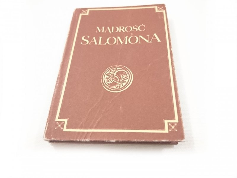 MĄDROŚĆ SALOMONA I INNYCH MĘDRCÓW IZRAELSKICH MINIATURA