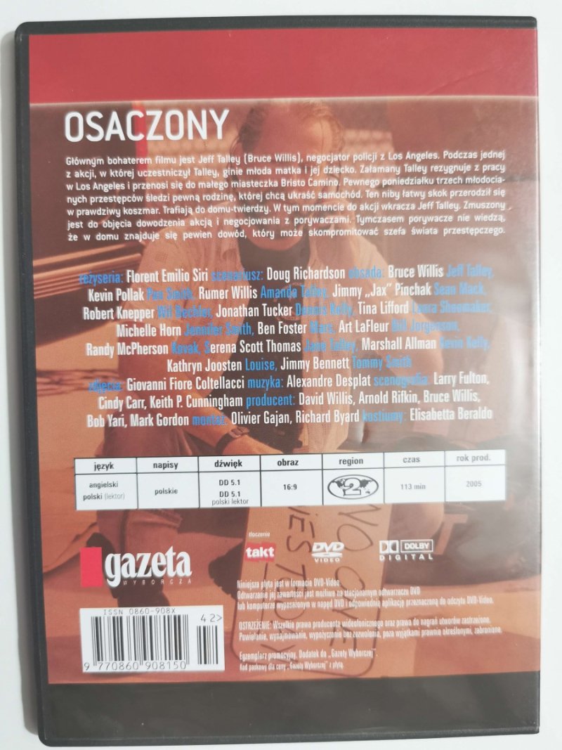 DVD. OSACZONY. REŻ. FLORENT EMILIO SIRI