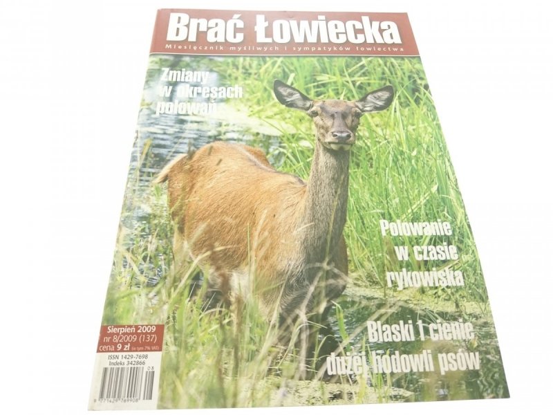 BRAĆ ŁOWIECKA SIERPIEŃ 2009 NR 8/2009 137