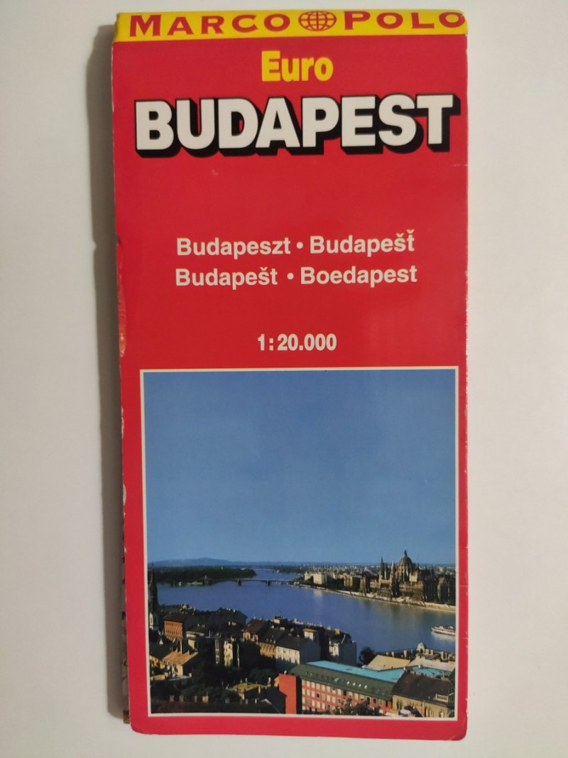 BUDAPESZT MAPA MIASTA 1999