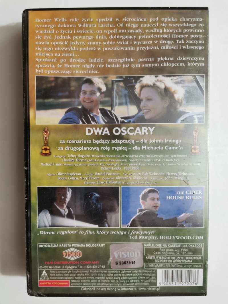 VHS. WBREW REGUŁOM. TOBEY MAGUIRE