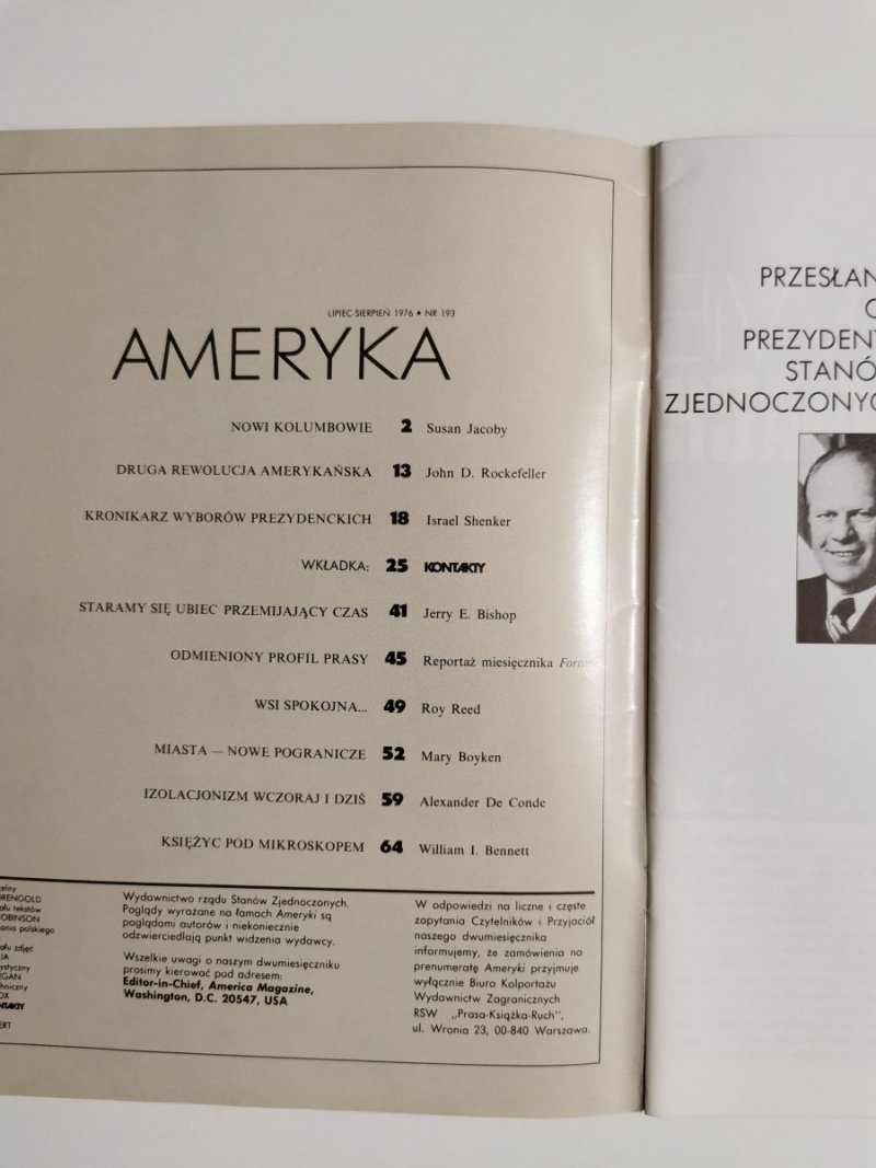 AMERYKA LIPIEC-SIERPIEŃ 1976 