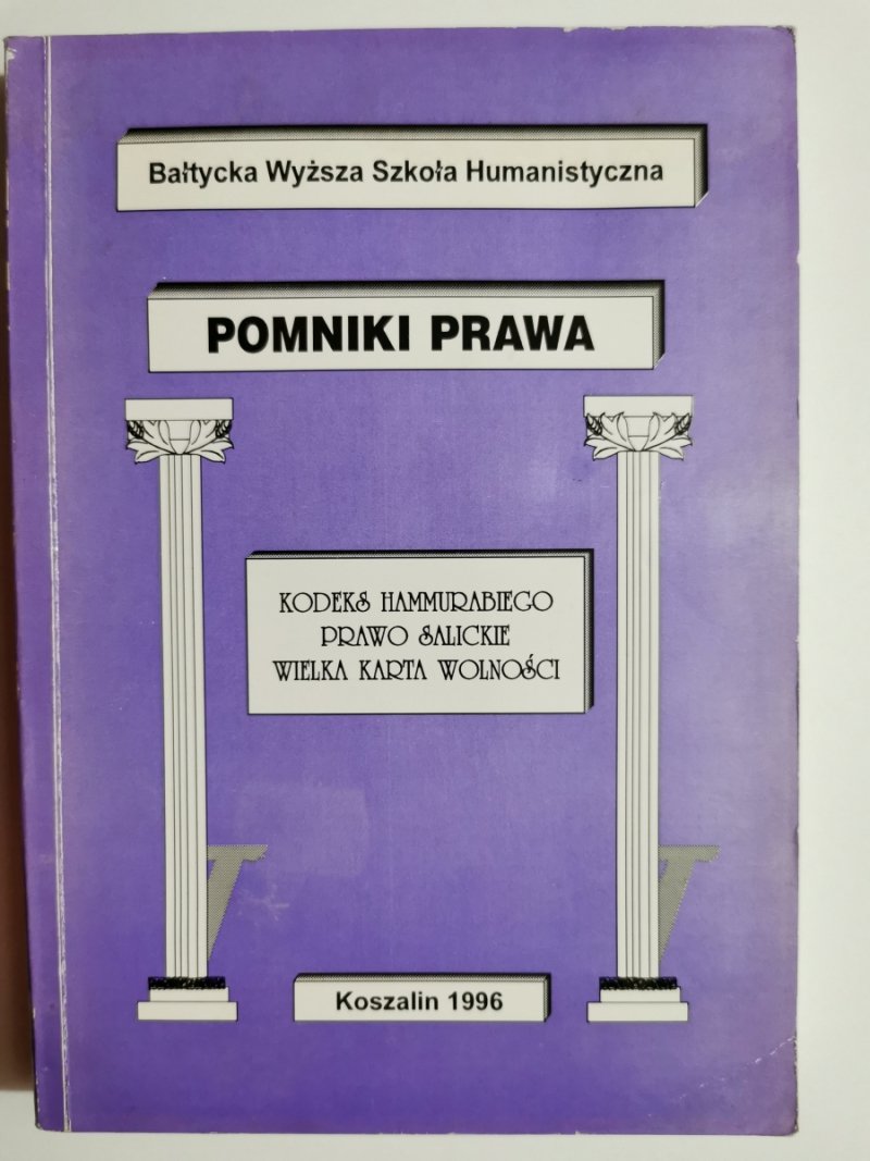 POMNIKI PRAWA. KODEKS HAMMURABIEGO