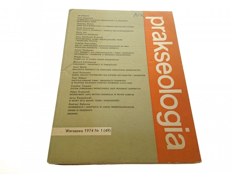 PRAKSEOLOGIA 1974 nr 1 49