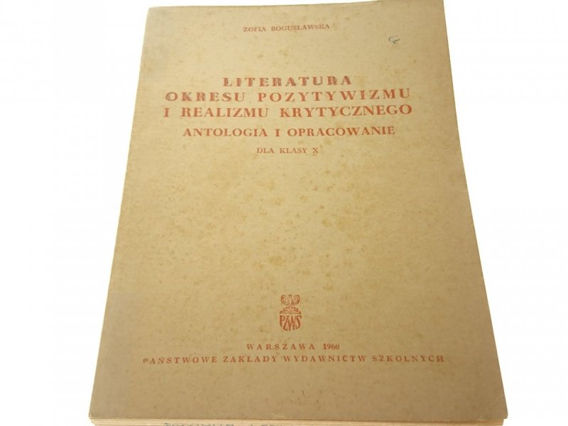 LITERATURA OKRESU POZYTYWIZMU I REALIZMU...1960