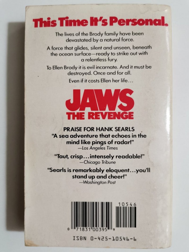 JAWS. THE REVENGE - Hank Searls 1987