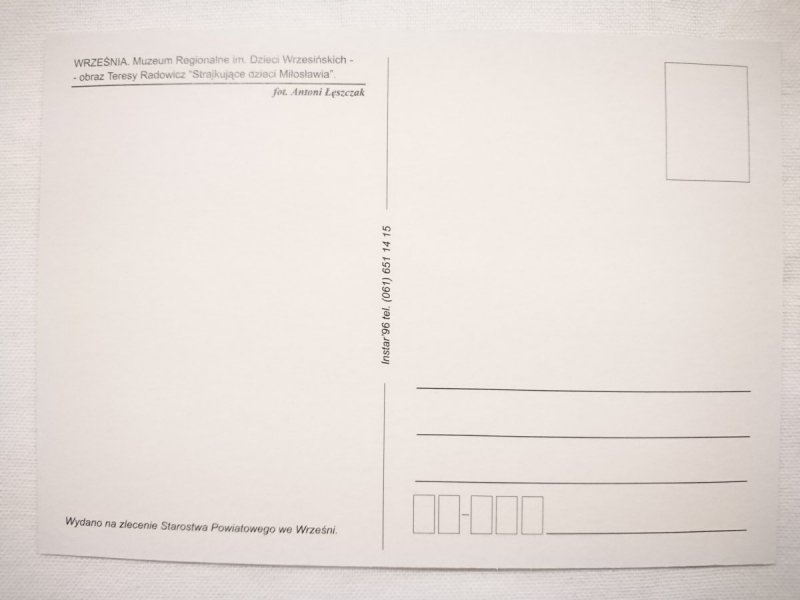 WRZEŚNIA. MUZEUM REGIONALNE IM. DZIECI WRZESIŃSKICH. OBRAZ TERESY RADOWICZ