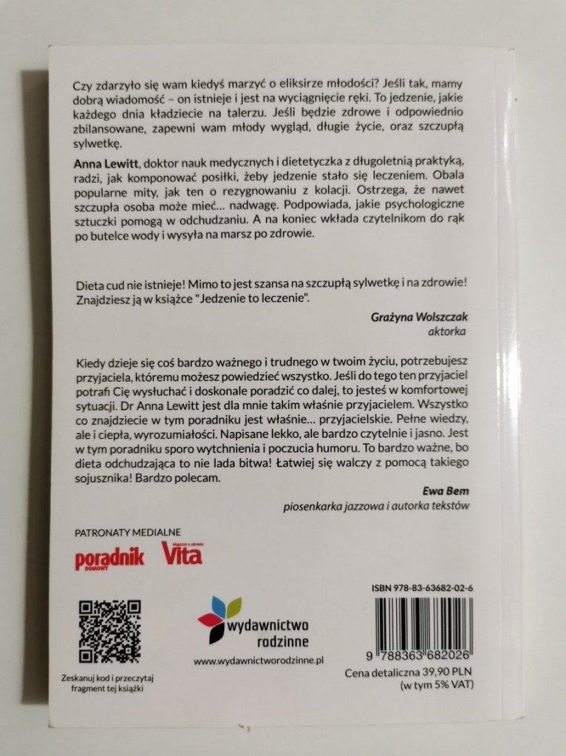 JEDZENIE TO LECZENIE - dr n. med. Anna Lewitt 2014
