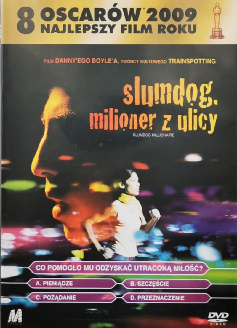 DVD. SLUMDOG. MILIONER Z ULICY