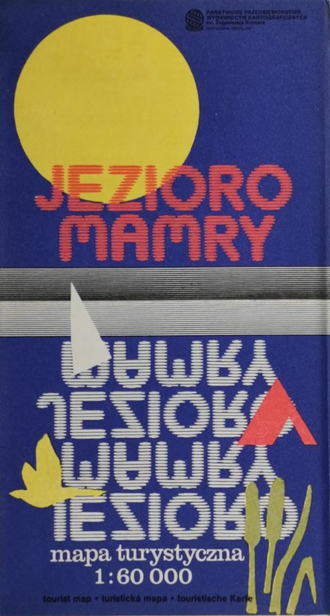 JEZIORO MAMRY MAPA 1:60 000 1991