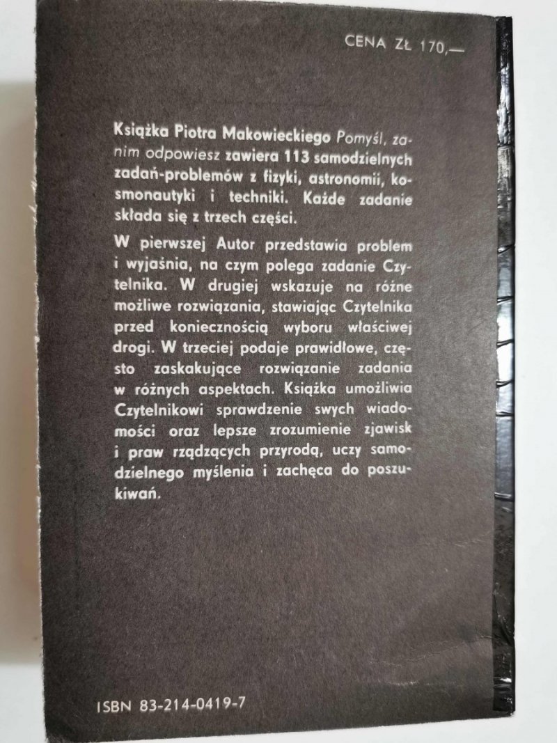 POMYŚL ZANIM ODPOWIESZ - Piotr Makowiecki 1985