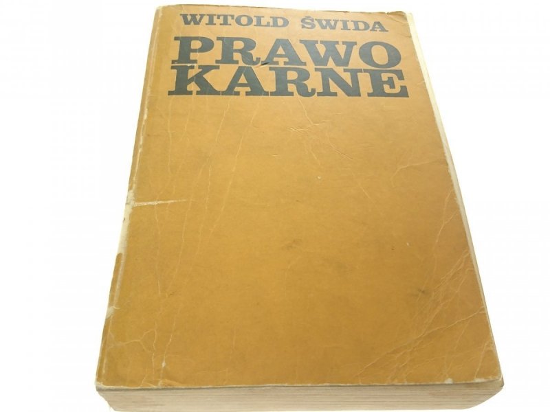 PRAWO KARNE - Witold Świda 1978