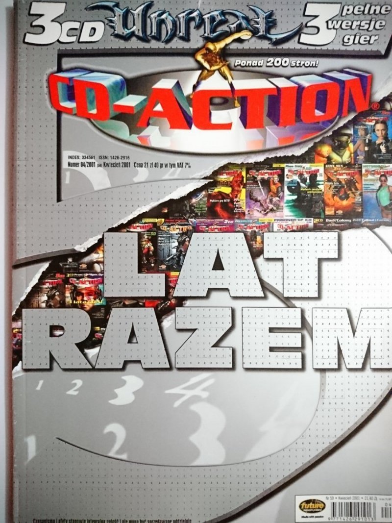 CD-ACTION 4-2001 BEZ PŁYT