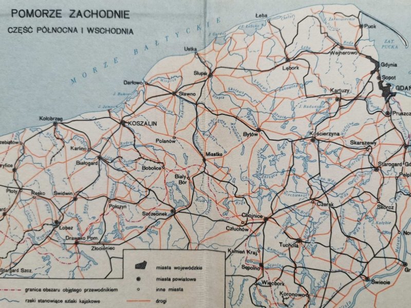 KAJAKIEM PO WODACH POMORZA ZACHODNIEGO. CZĘŚĆ PÓŁNOCNA I WSCHODNIA 1971