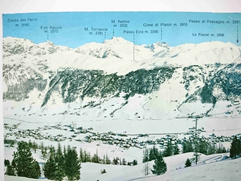 LIVOGNO M. 1816 PANORAMA INVERNALE. ALTA VALTELLINA – SO – LOMBARDIA ITALIA