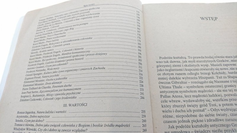 ŚWIAT, CZŁOWIEK I WARTOŚCI. WYBÓR TEKSTÓW... 1988