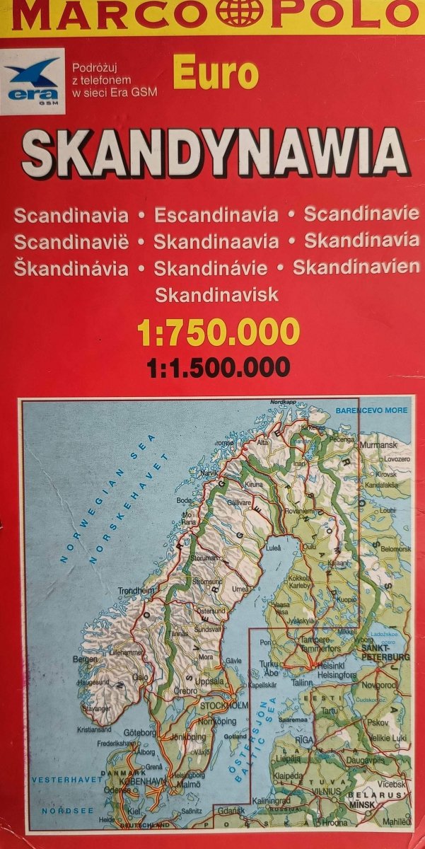 SKANDYNAWIA 1:750000