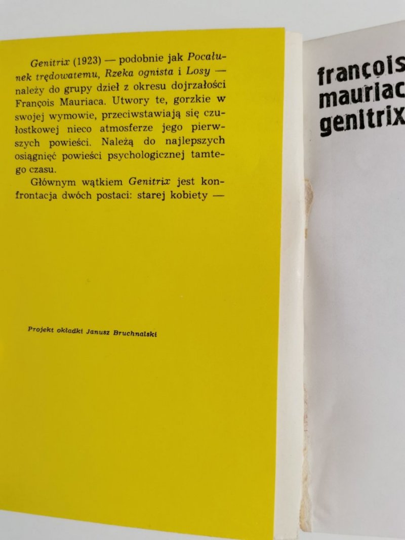 GENITRIX - Francois Mauriac 1979