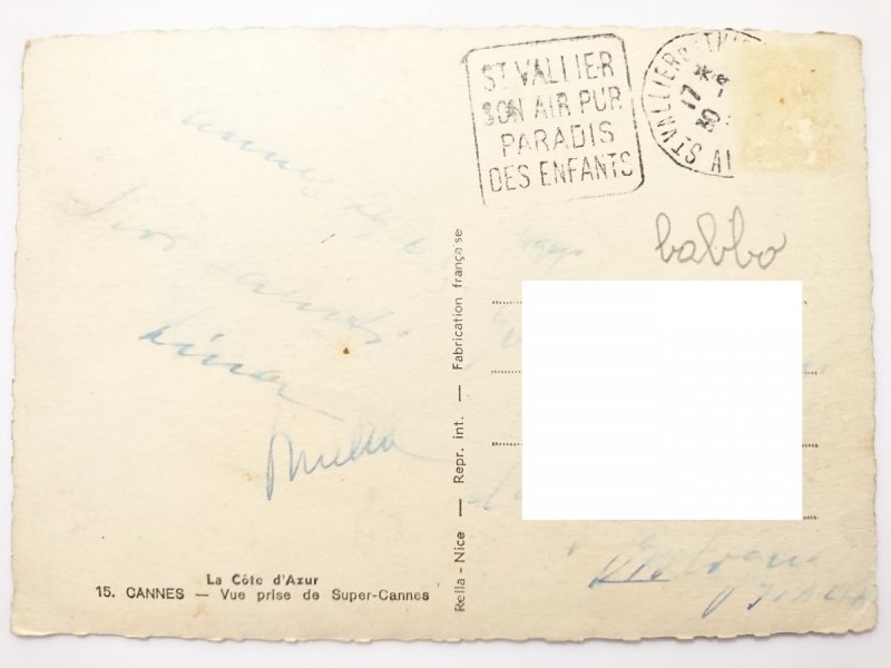 LA CÓTE D'AZUR. CANNES – VUE PRISE DE SUPER-CANNES