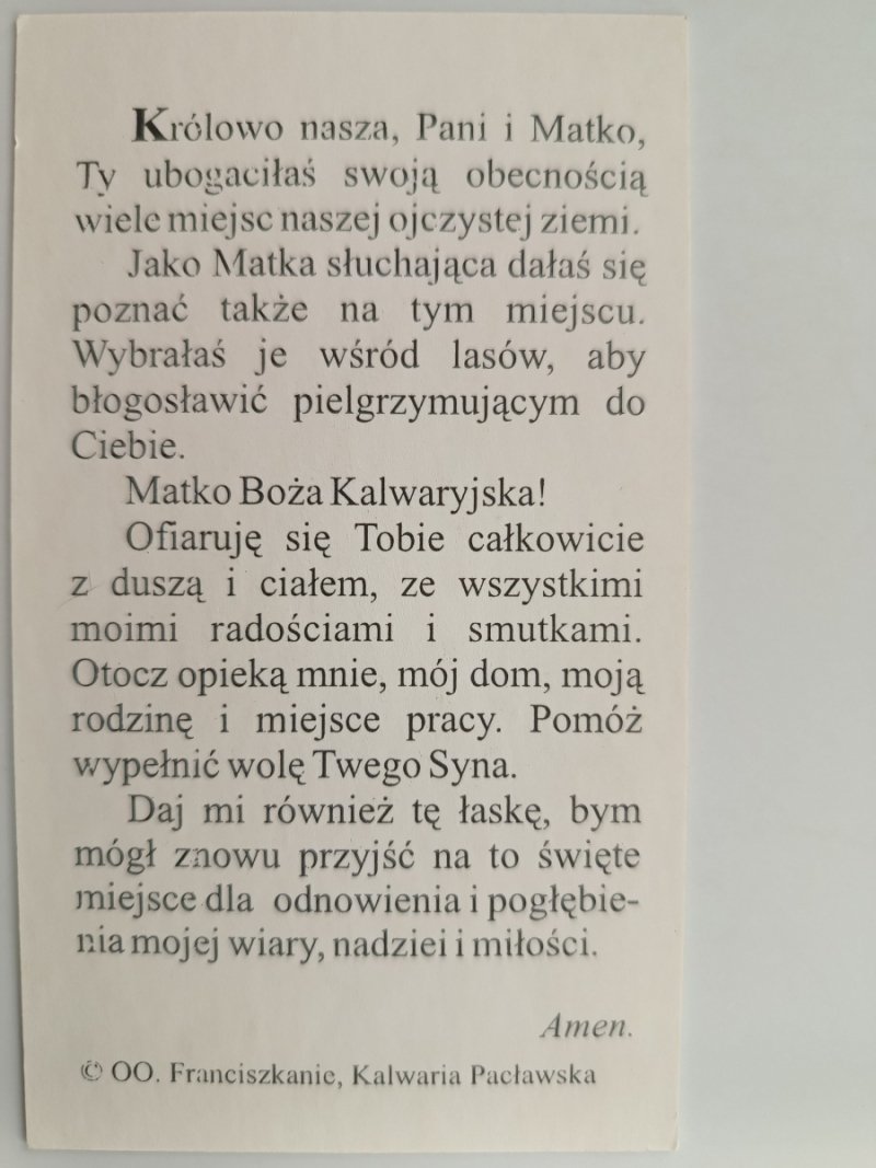 KRÓLOWO NASZA, PANI I MATKO
