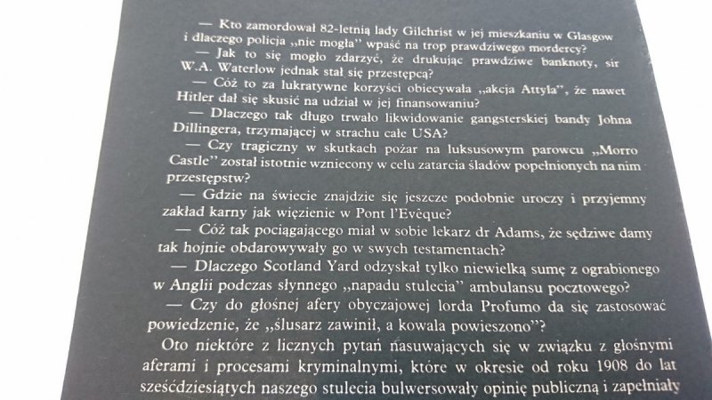 PITAWAL PRZESTĘPSTW NIEZWYKŁYCH - Prodohl 1985