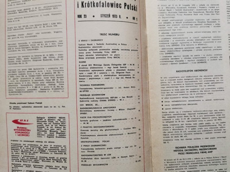 Radioamator i krótkofalowiec 1/1973
