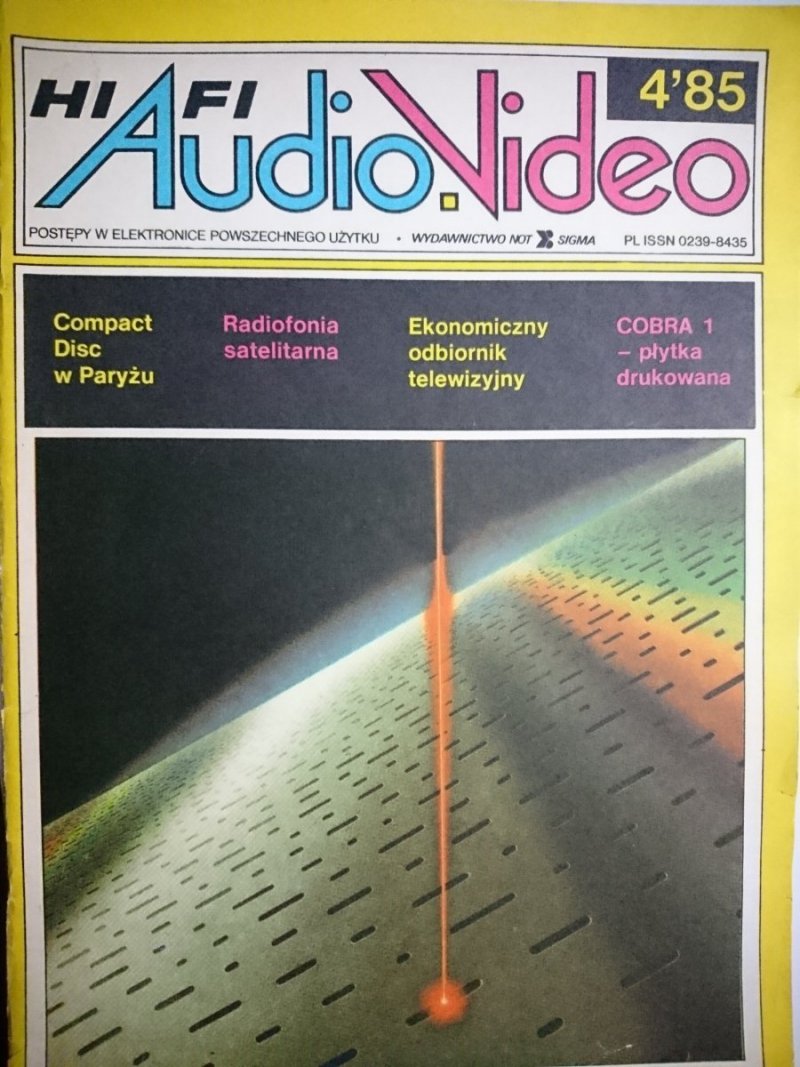 HIFI AUDIO VIDEO NR 4'85