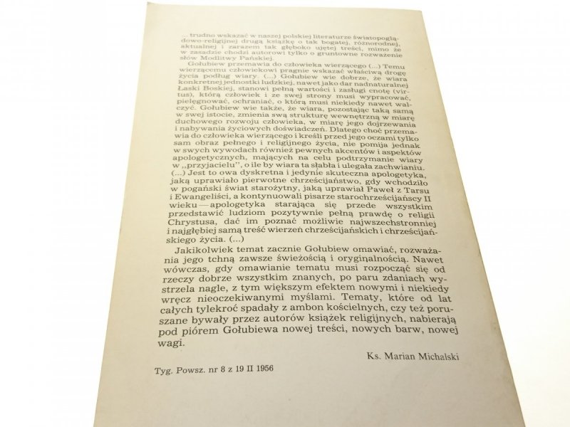 LISTY DO PRZYJACIELA - Antoni Gołubiew 1987