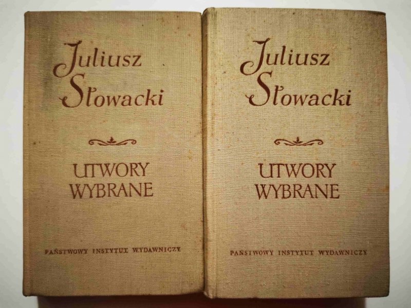 UTWORY WYBRANE TOM 1 I 2 - Juliusz Słowacki