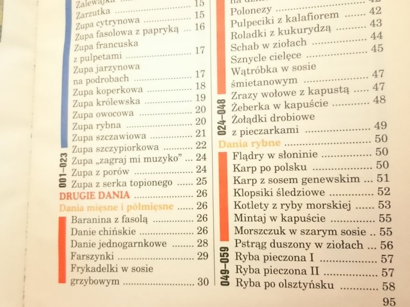 PRZEPISY CZYTELNIKÓW. DANIA OBIADOWE 1997