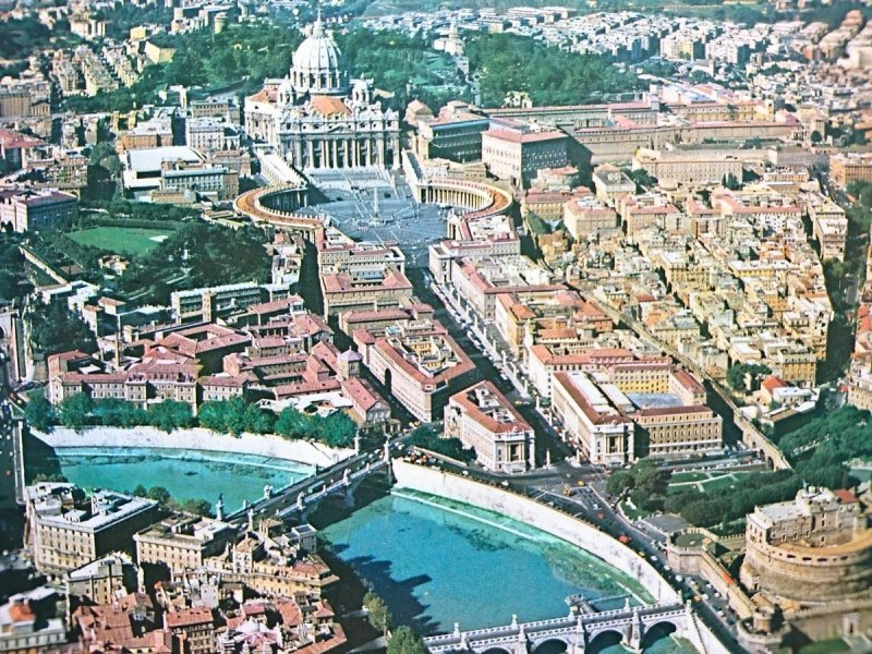 ROMA - CITTA DEL VATICANO. VEDUTA AEREA