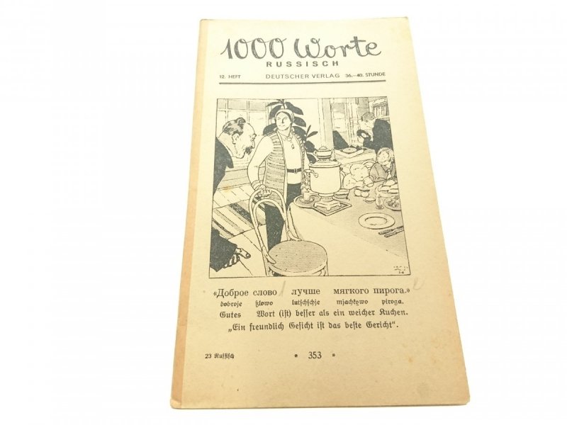 1000 WORTE RUSSISCH 12 HEFT DEUTSCHER VERLAG 36-40