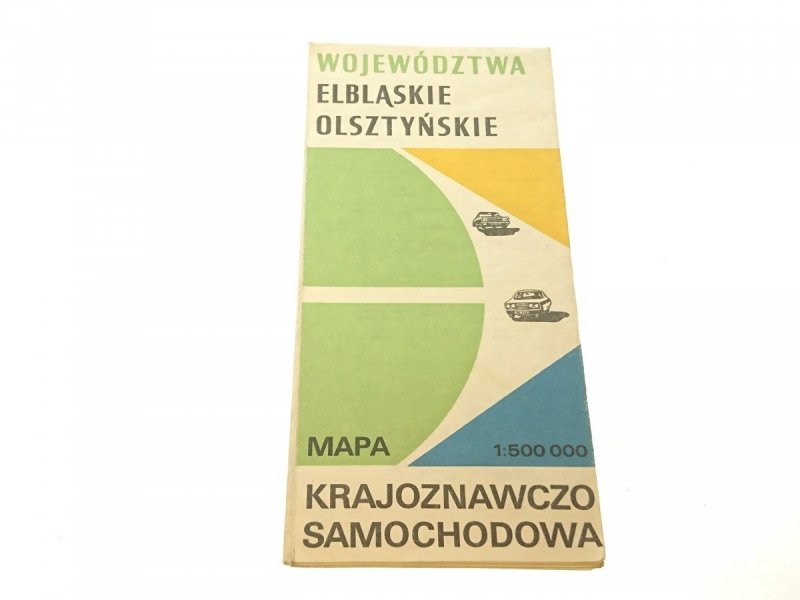 WOJEWÓDZTWA ELBLĄSKIE OLSZTYŃSKIE. MAPA 1977
