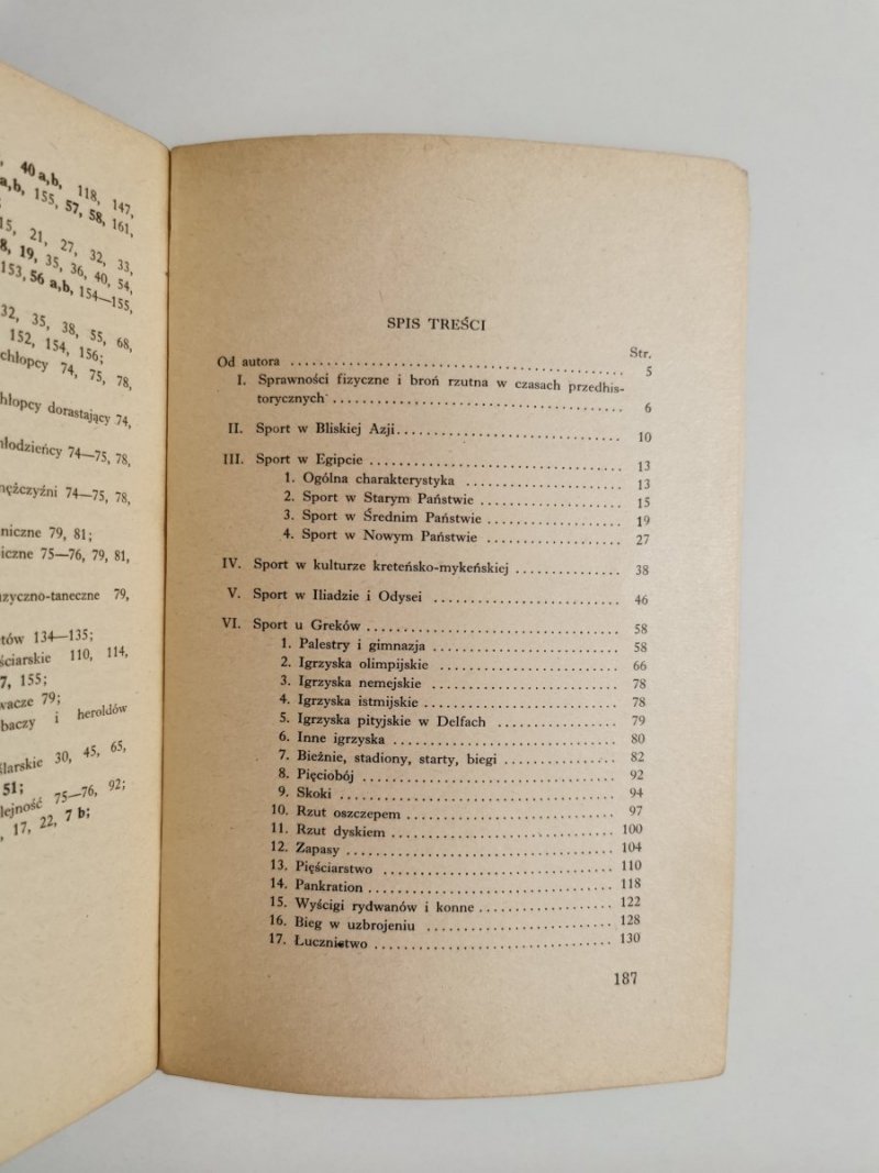SPORT W STAROŻYTNOŚCI - Rajmund Gostkowski 1959