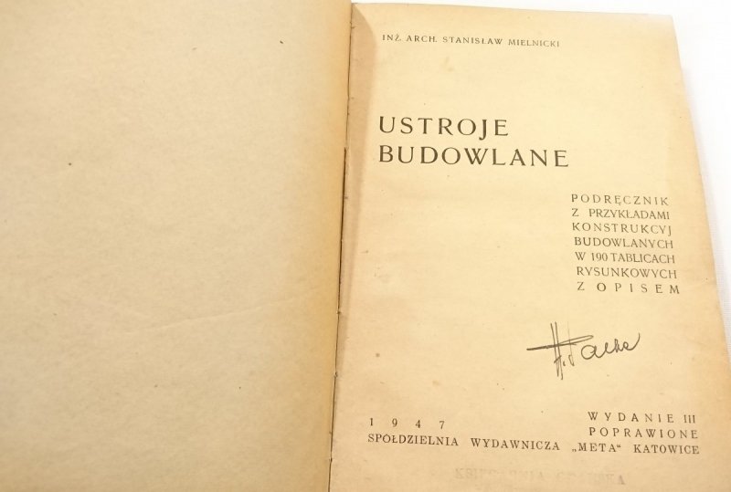 USTROJE BUDOWLANE - Inż. Arch. Stanisław Mielnicki