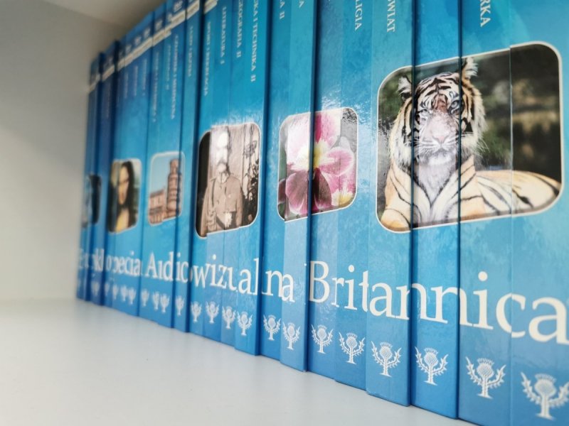  Encyklopedia audiowizualna BRITANNICA komplet 24 tomów z płytami
