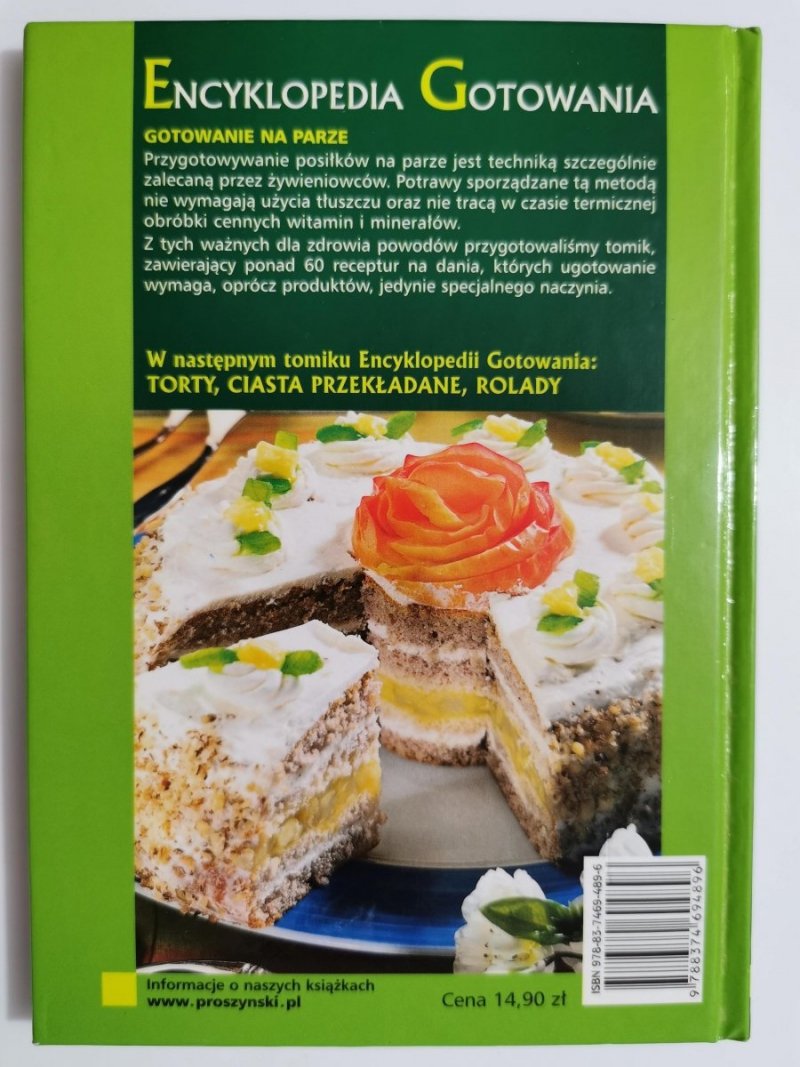 ENCYKLOPEDIA GOTOWANIA TOM 10 GOTOWANIE NA PARZE - Bolesław Pilarek 2004