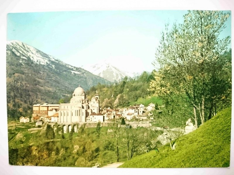 VALLE VIGEZZO  ALT M. 711 PANORAMA COL SANTUARIO DELLA MADONNA DEL SANGUE