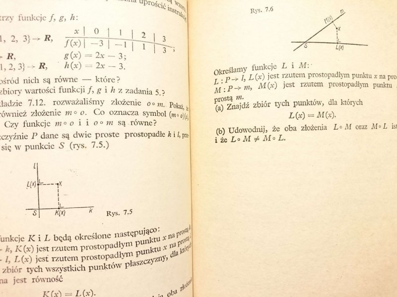 MATEMATYKA DLA TECHNIKUM NA PODBUDOWIE ZSZ DLA PRACUJĄCYCH SEMESTR I 1979