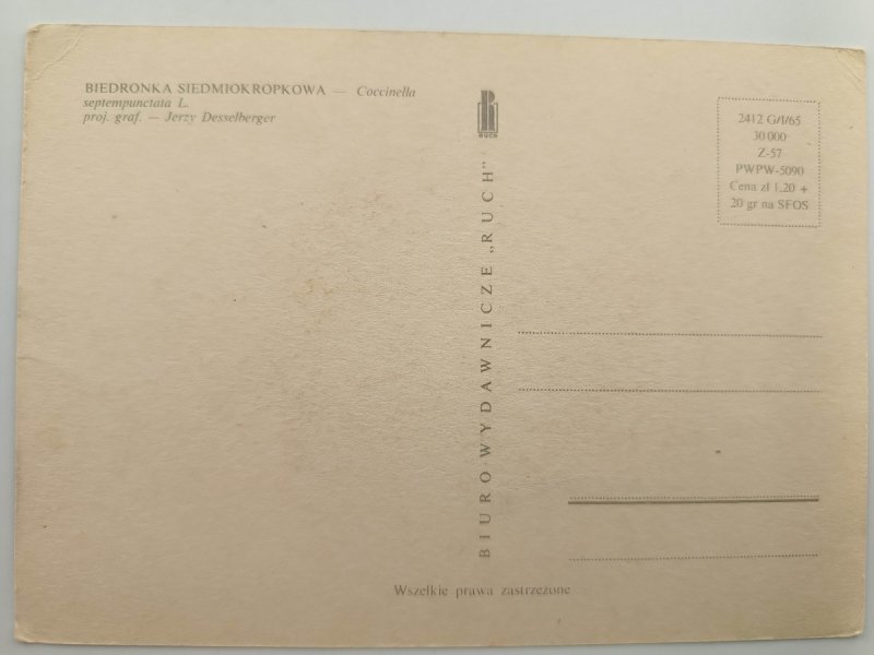 BIEDRONKA SIEDMIOKROPKA J. DESSELBERGER