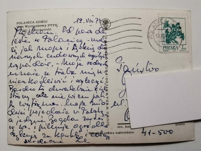 POLANICA ZDRÓJ. DOM WYCIECZKOWY PTTK FOT. OSUCHOWSKI