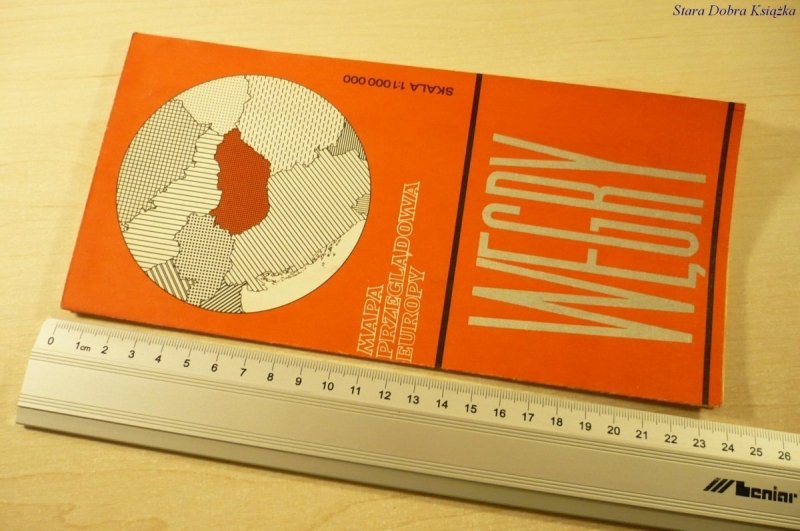 WĘGRY. MAPA PRZEGLĄDOWA EUROPY (1985)