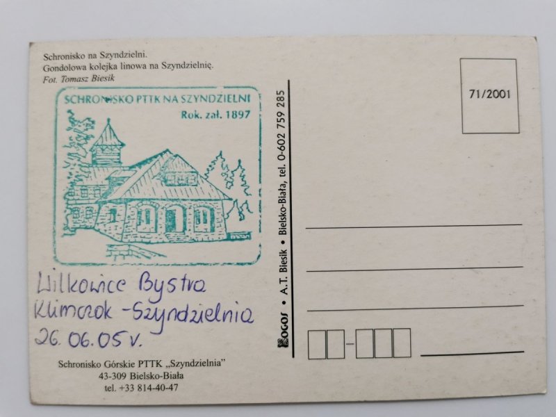 SCHRONISKO NA SZYNDZIELNI FOT. T. BIESIK